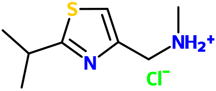 MC095379 2-Isopropyl-4-(N-methylaminomethyl)thiazole HCl